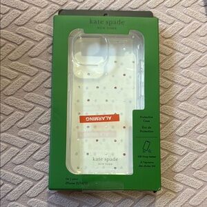 kate spade Clear Protective Case for iPhone 13 - White
